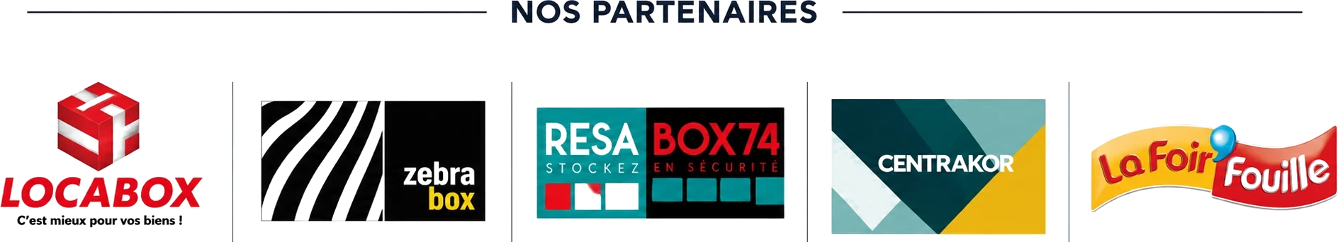 Partenaires Torres Transport : Locabox, Resa Box 74, Centrakor, La Foir'Fouille